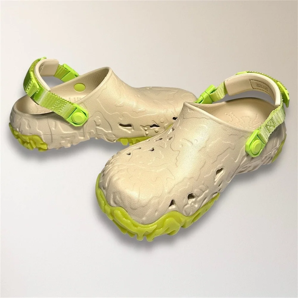 New Crocs All Terrain Atlas Clog Bone Limeade Outdoor Comfort Travel Mens‎ 5